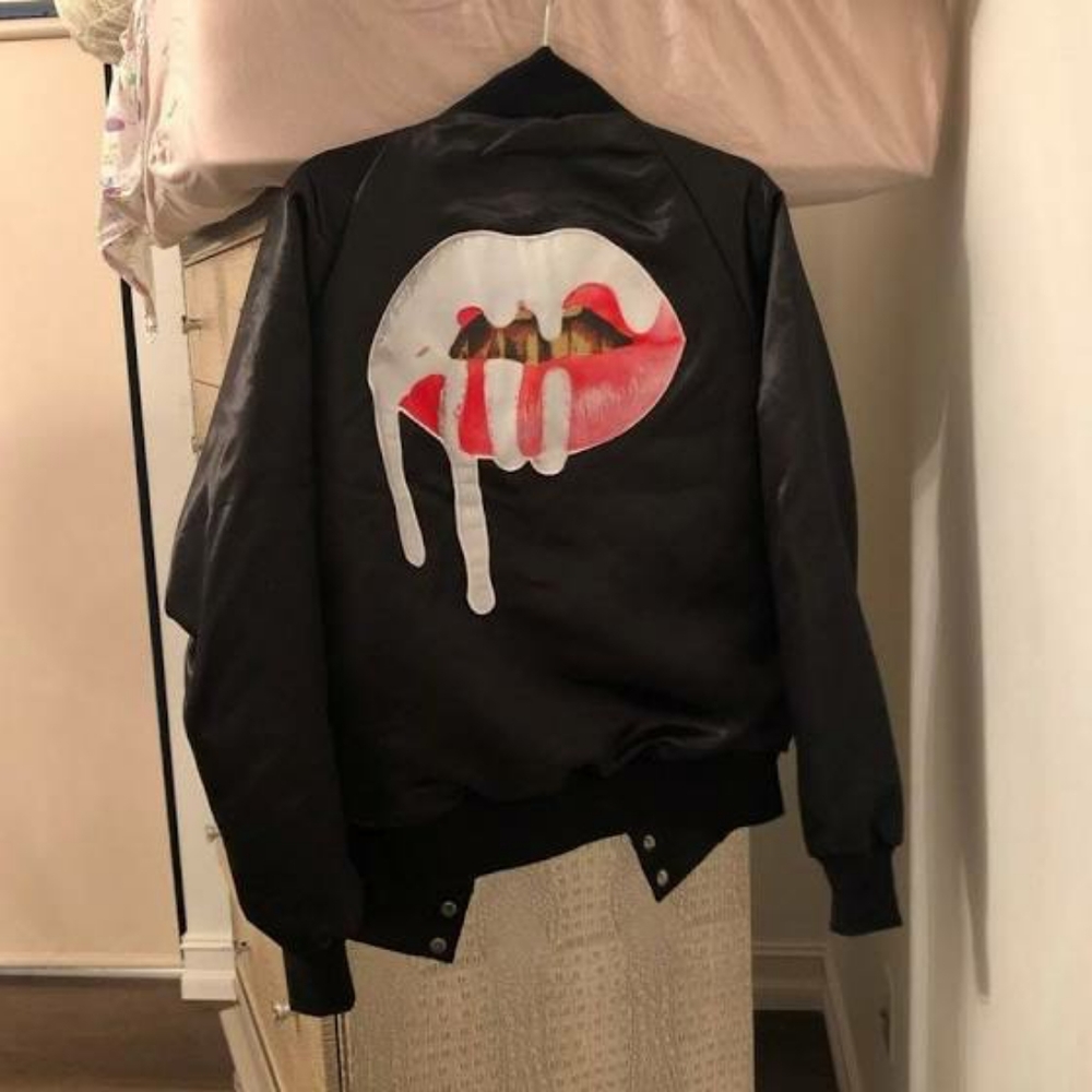 The Kylie Shop Lips Satin Bomber Jacket Sold Out.